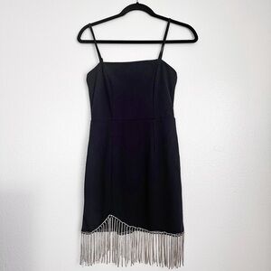 NWT Black Fringe Dress